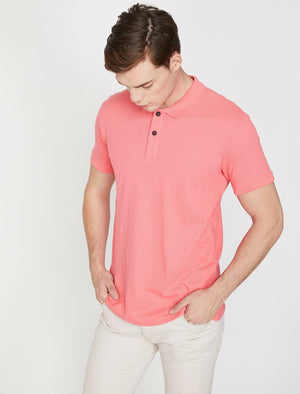  Polo Neck T-Shirt Coral 