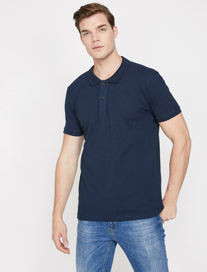  Polo Neck T-Shirt Navy 
