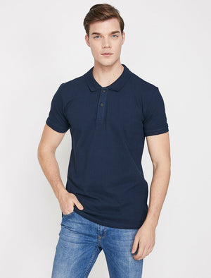  Polo Neck T-Shirt Navy 