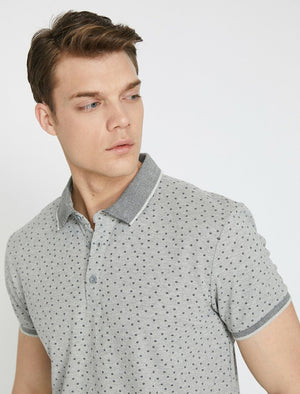  Polo Neck T-Shirt Grey 