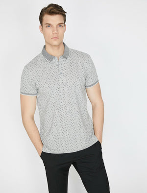  Polo Neck T-Shirt Grey 