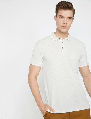  Polo Neck T-Shirt Grey 