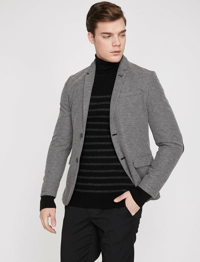  Classic Neck Jacket Anthracite 