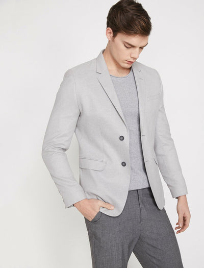  Button Detailed Jacket Anthracite 
