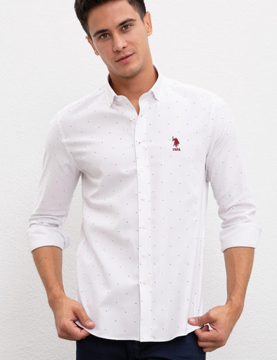 17690 Plum US POLO ASSN Cotton Shirt