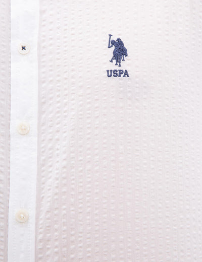 17707 White US POLO ASSN Cotton Shirt
