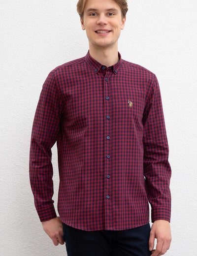 17702 Bordeaux US POLO ASSN Cotton Shirt