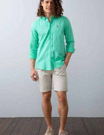 17664 Mint US POLO ASSN Cotton Shirt