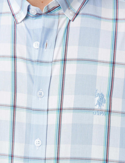 17655 Light Blue US POLO ASSN Cotton Shirt