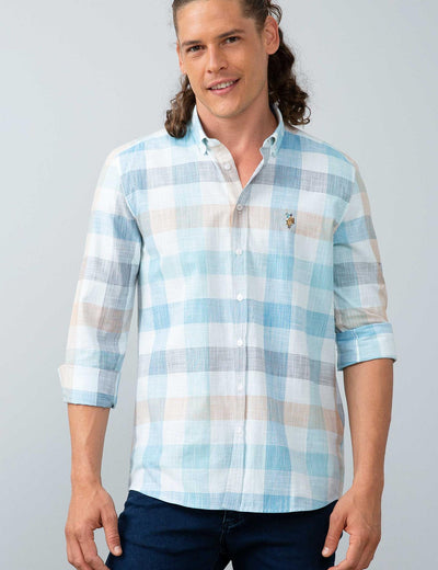 17674 Blue US POLO ASSN Cotton Shirt