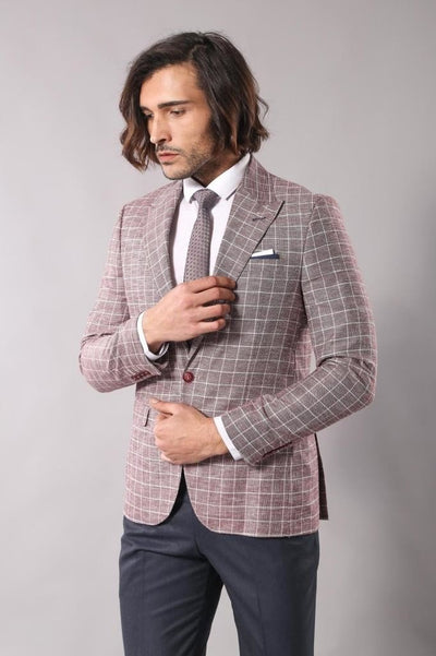 15465-burgundy -blazer