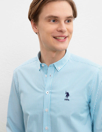 17615 Blue US POLO ASSN Striped Shirt