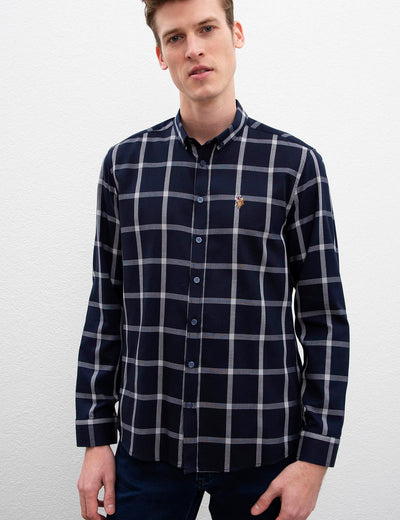 17663 Navy Blue US POLO ASSN Cotton Shirt