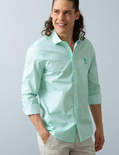 17700 Mint US POLO ASSN Cotton Shirt