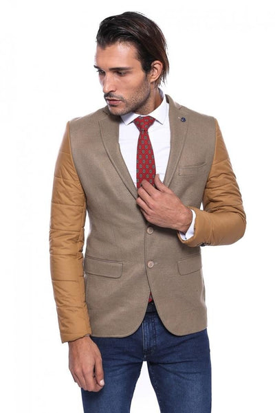 4654 Beige Cashmere Blazer